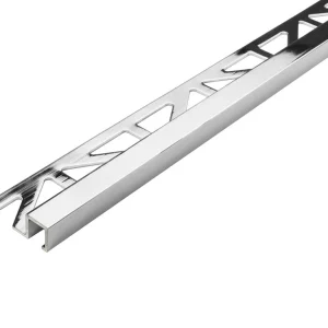 Fliesenschienen Quadratprofile in Edelstahl, Aluminium und PVC - 10 Stück